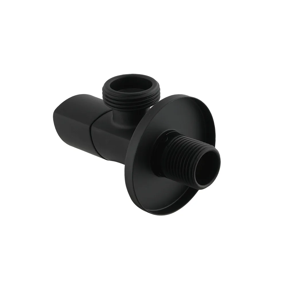 Кран приладовий кутовий Raftec Relo Black 1/2"x3/4" VKB80102