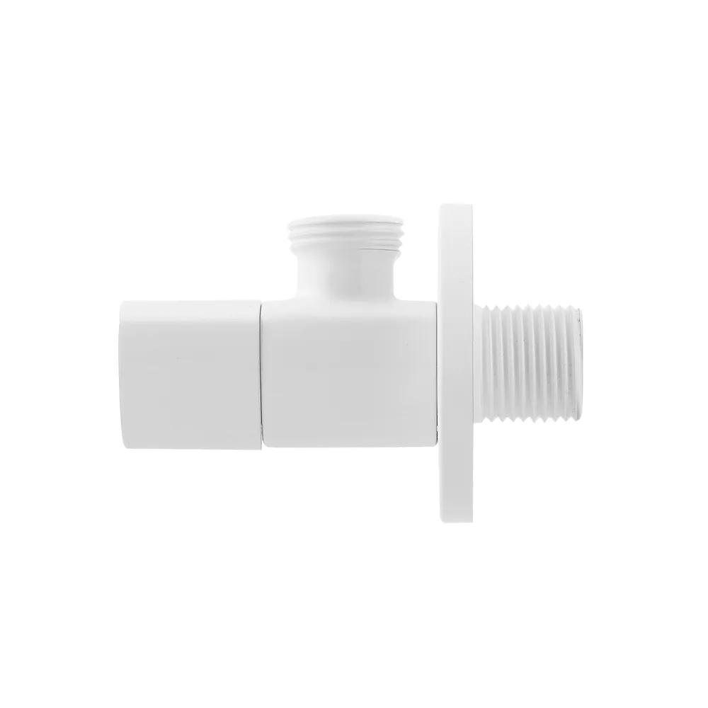 Кран приладовий кутовий Raftec Relo White 1/2" VKW80101