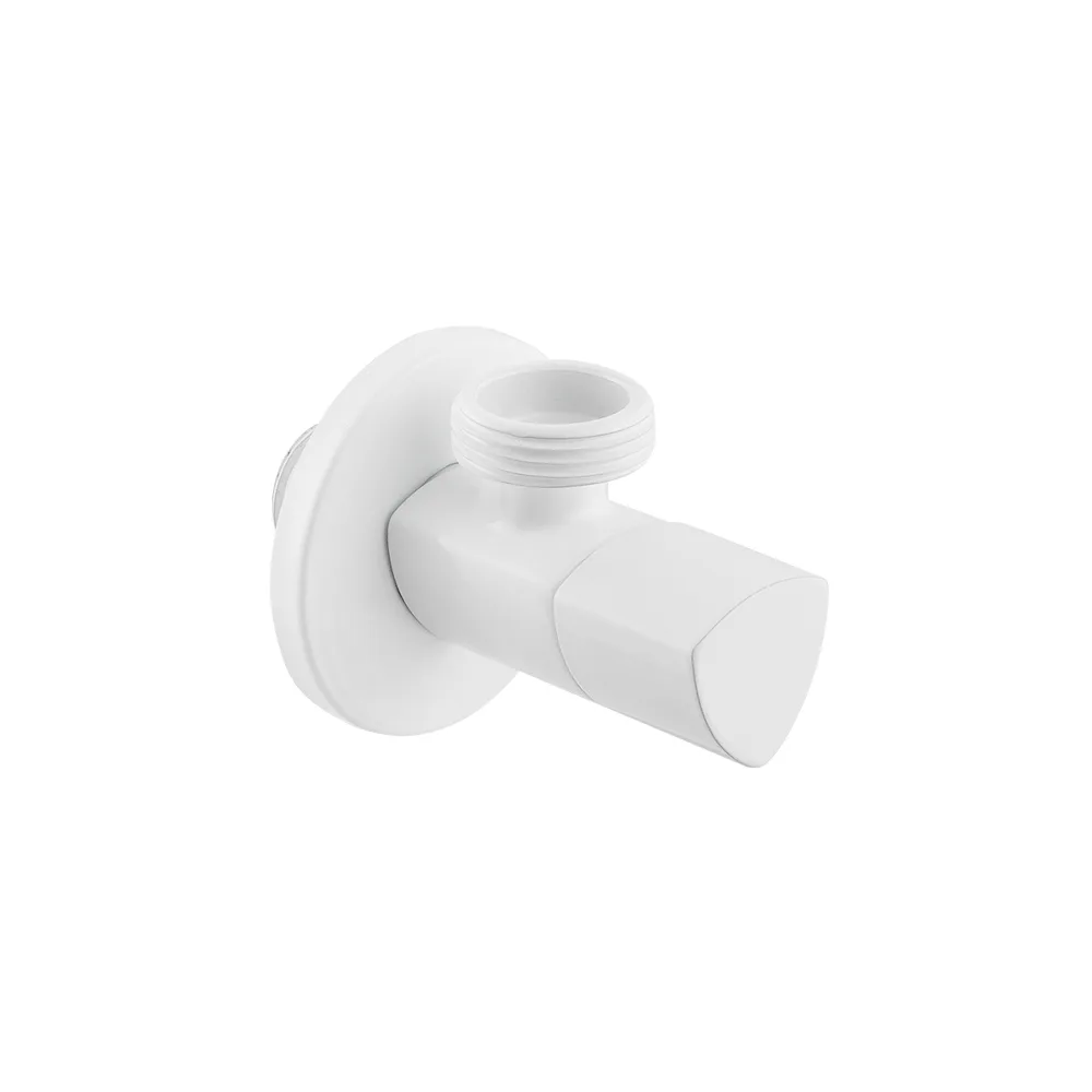 Кран приладовий кутовий Raftec Relo White 1/2"x3/4"