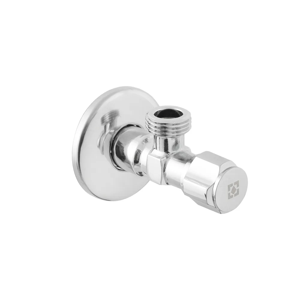 Кран приладовий кутовий Raftec Silver ABS four ribs handle 1/2" VFE0101
