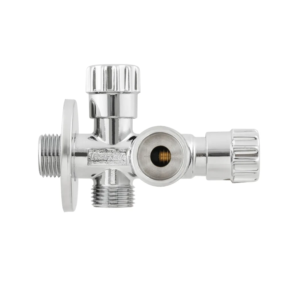 Кран приладовий вентильний Raftec Silver 1/2"х 1/2"х3/4" VBE010102