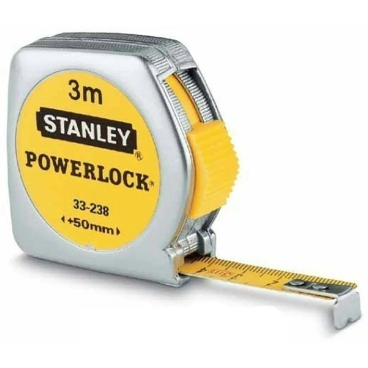Рулетка POWERLOCK 3 м х12.7 мм армована стрічка. пластикова (0-33-238), STANLEY