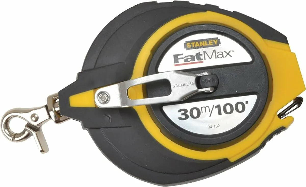 Стрічка Fat Max сталева в закритому корпусі l= 30 м, b= 9.5 мм, STANLEY