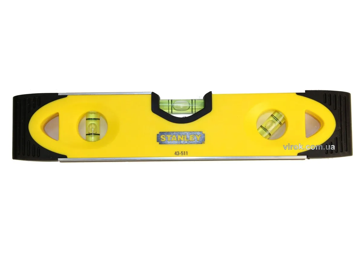 Рівень "Torpedo Shockproof": L= 23 см. 3 капсули, STANLEY