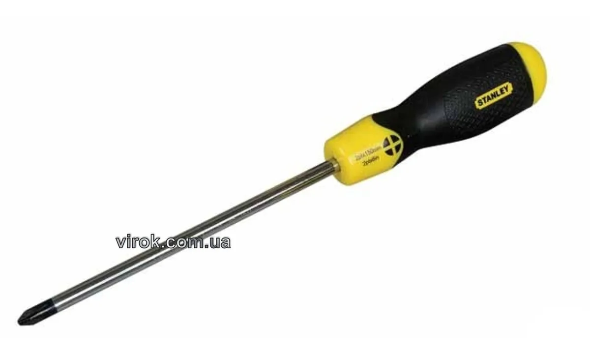 Викрутка хрестова "Cushion Grip": "Pozidriv" PZ1×75 мм, STANLEY