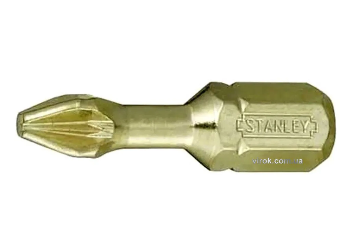 Насадка викруткова: Pozidriv PZ2×25 мм. "GOLD". 6 (Уп/Шт.), STANLEY