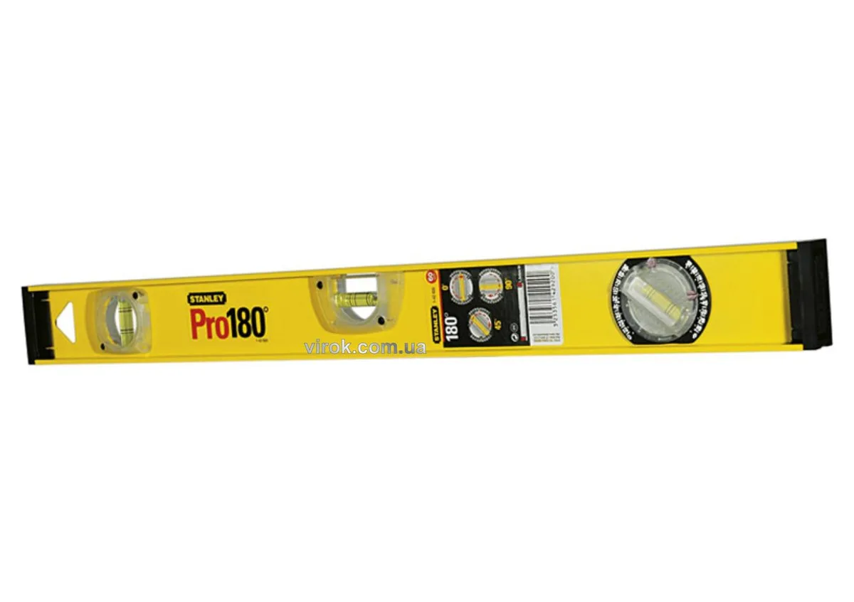 Рівень "Pro180": L= 100 см, 3 капсули- 1 обертова 180°, STANLEY
