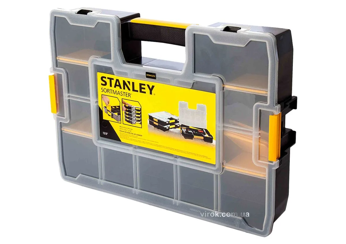 Органайзер пластмасовий з переставними перегородками 43×9х33 см, STANLEY