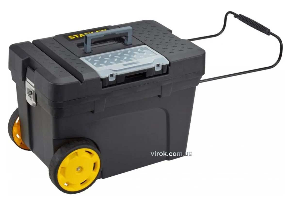 Ящик для інструменту на 2 колесах пластиковий "Mobile Contractor Chest" 60×38×43 см, STANLEY