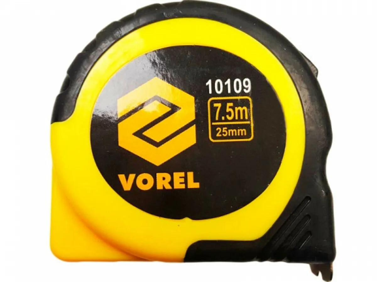 Рулетка VOREL: L= 7,5 м x 25 мм