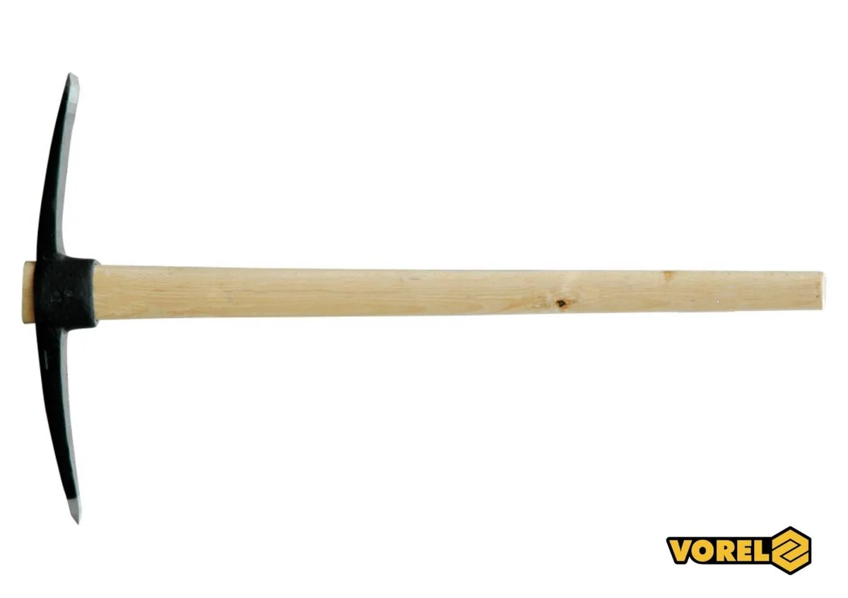 Кирка двостороння з ручкою VOREL: m= 2.5 кг