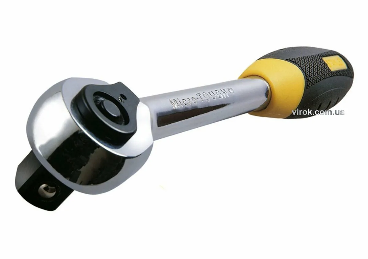 Тріщатка STANLEY "MicroTough": квадрат 3/8", L= 208 мм