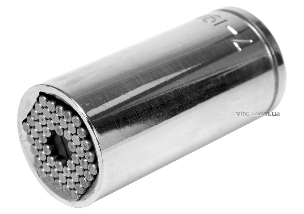 Головка торцева універсальна VOREL: квадрат 3/8", M 7-19, L= 53 мм, CrV