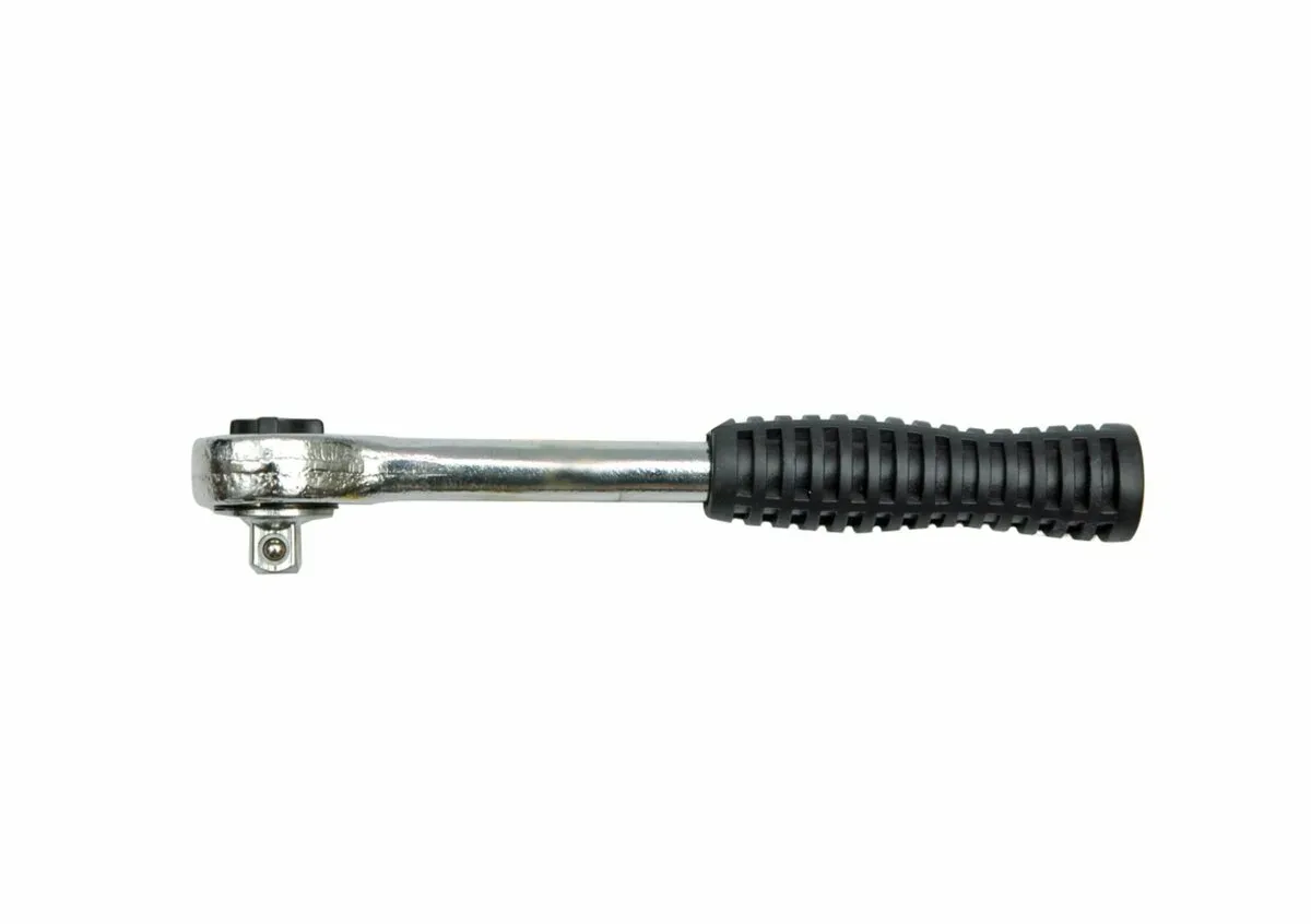 Тріщатка VOREL до головок торцевих, квадрат 1/4", L= 125 мм, 45T