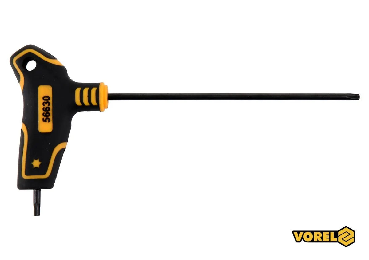 Ключ TORX VOREL: тип "Т", Т10×100×69 мм, Cr-V 6150
