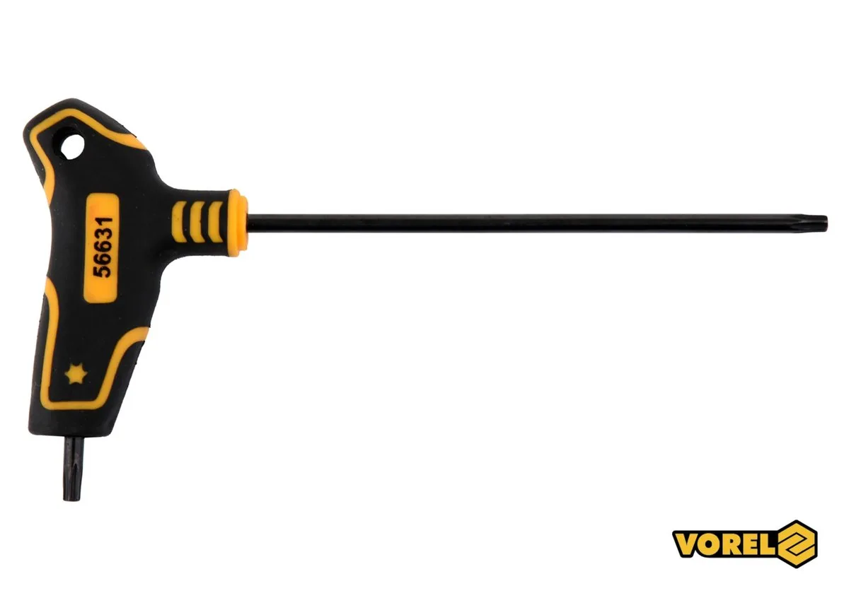 Ключ TORX VOREL: тип "Т", Т15×100×71 мм, Cr-V 6150
