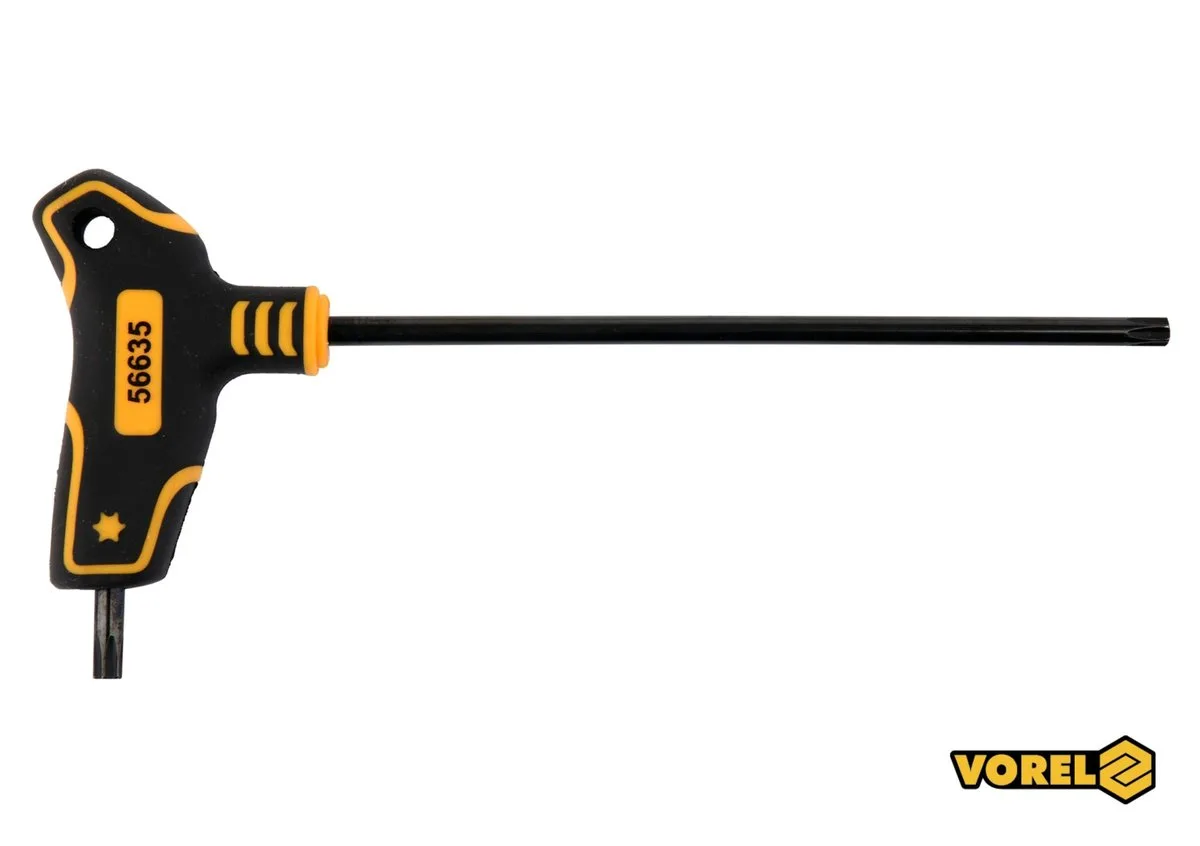 Ключ TORX VOREL: тип "Т", Т30×150×90 мм, Cr-V 6150