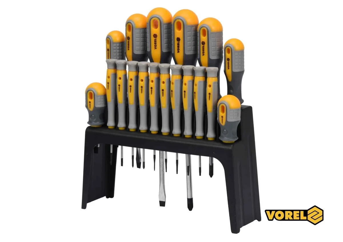 Набір викруток VOREL: SL, PH, TORX, Cr-V, 18 шт