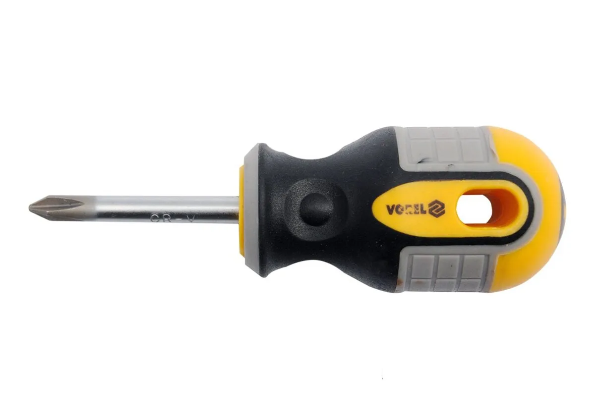 Викрутка хрестова VOREL: "Philips" PH1×. Cr-V