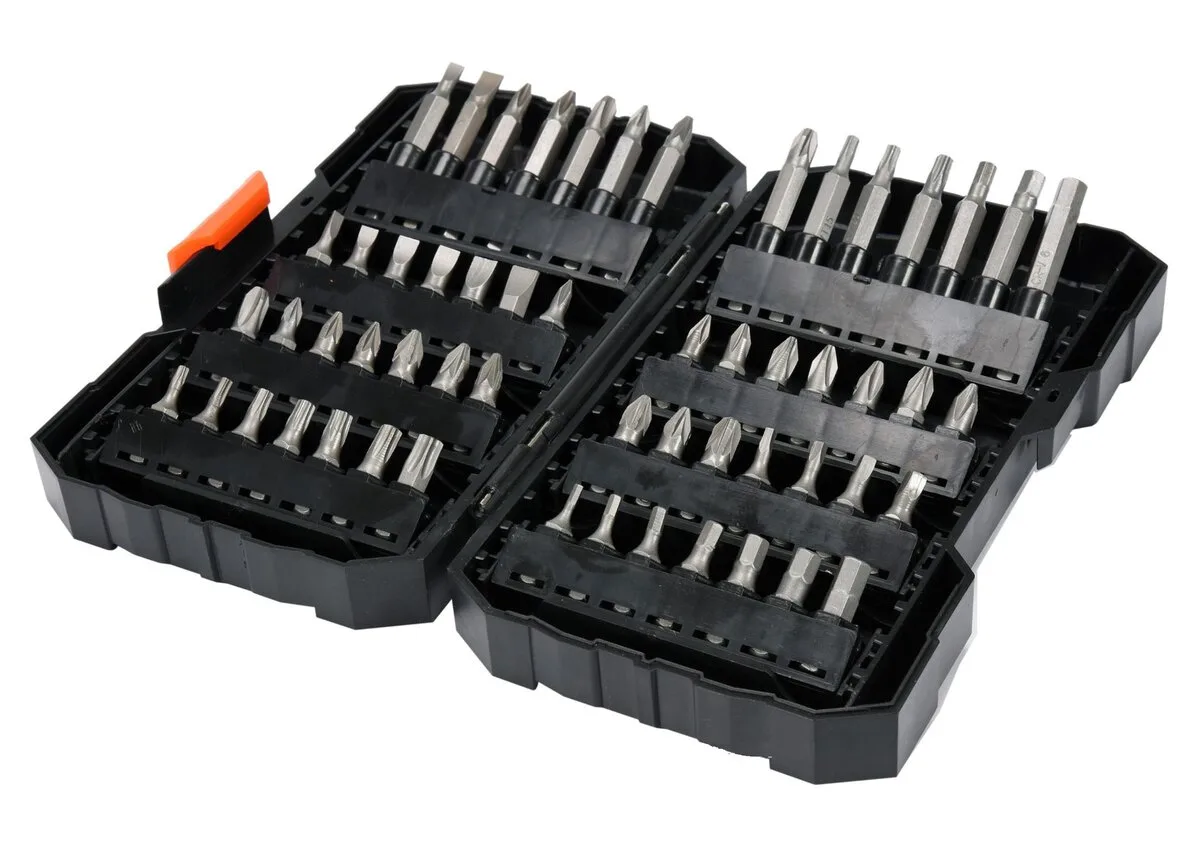 Насадки викруткові STHOR Cr-V, з 6-гран. хвостов.- 1/4", l= 25 мм, наб. 56 елем.