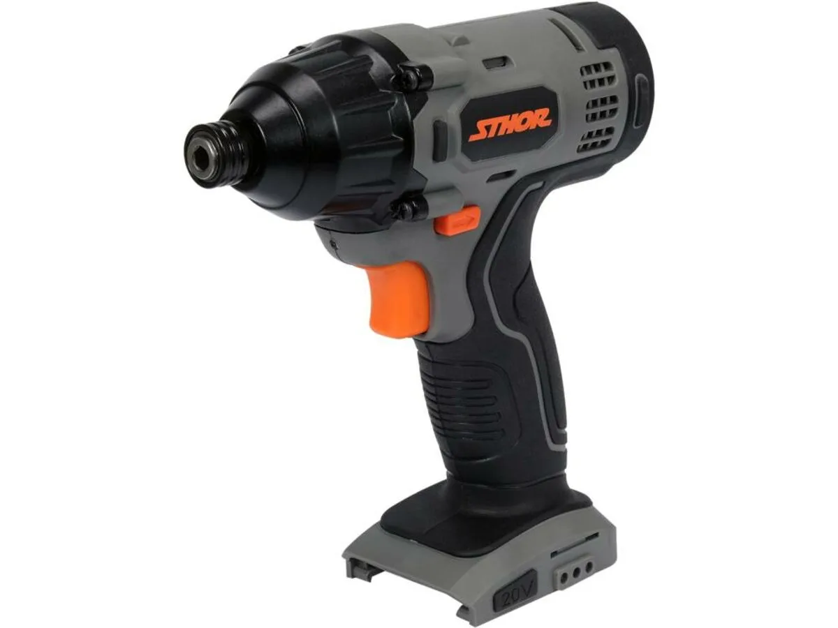 Гайковерт акумуляторний STHOR: 20V Li-Ion, КМ- 150 Nm, тримач 6-гран. 1/4"(без акумулятора)