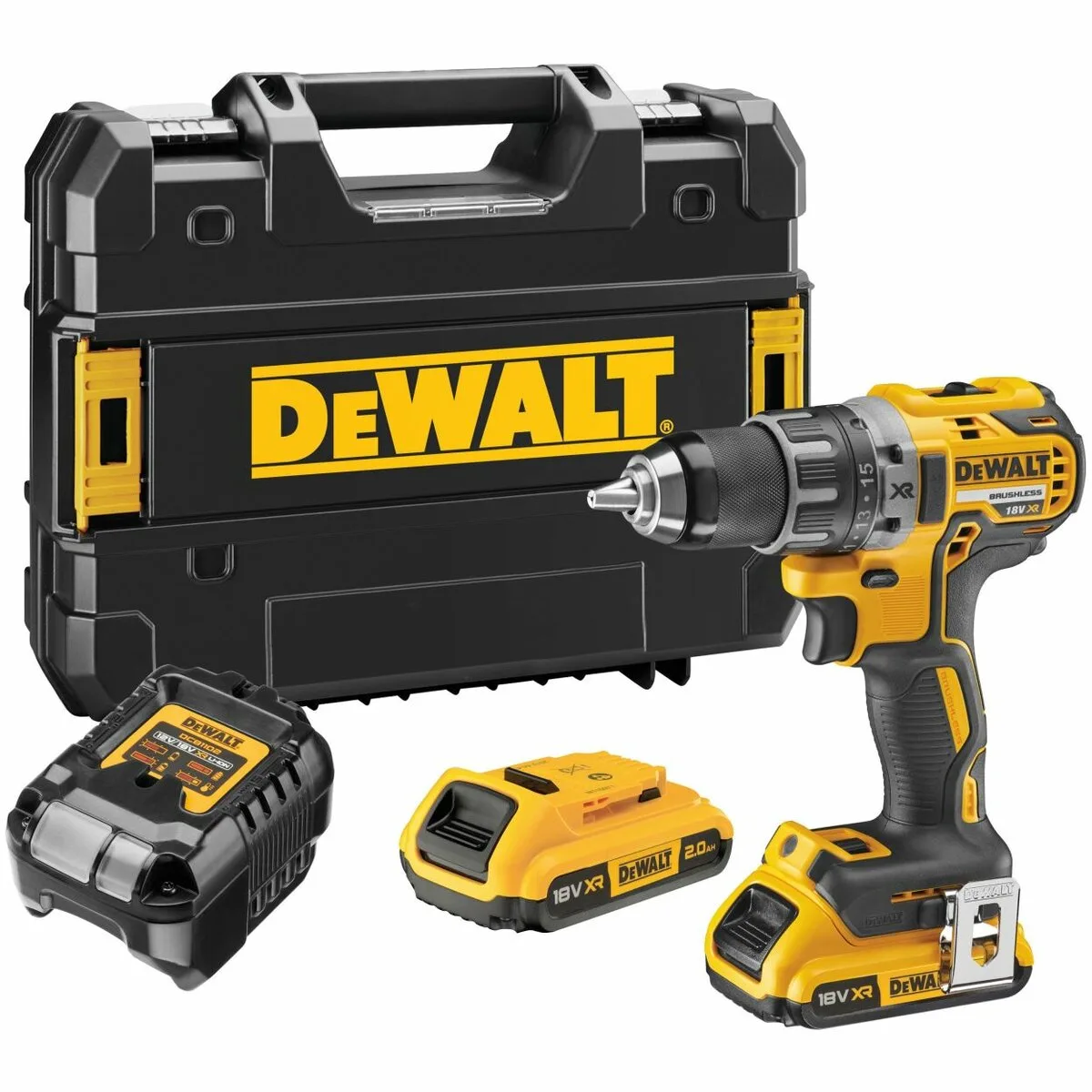 Шурупокрут акумуляторний безщітковий DeWALT18V XR Li-Ion 70 Нм 2 АКБ 2 Агод + ЗП кейс