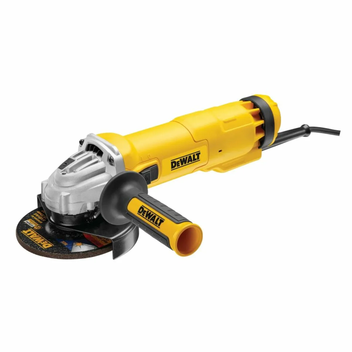 Шліфмашина кутова мережева: P=1200 Вт, 11000 об/хв, диск Ø=125 мм, DeWalt