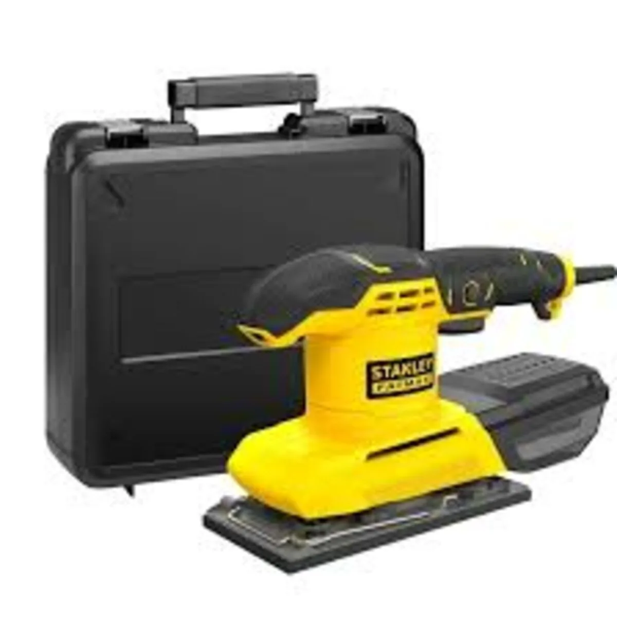 Шліфмашина вібраційна мережева FATMAX 280 Вт, підошва 187×90 мм, 12000 об/хв, екц. 2 мм + кейс
