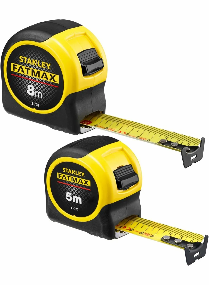 Набір рулеток "FatMax Blade Armor": L= 5 м x 32 мм та L= 8 м x 32 мм, 2 шт, STANLEY