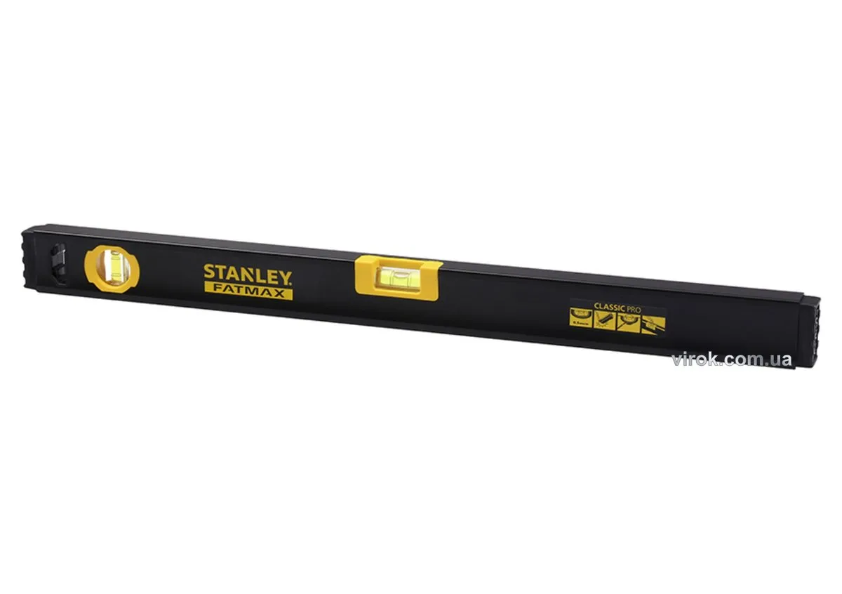 Рівень "FatMax CLASSIC PRO": L= 60 см, 2 капсули, алюмінієвий корпус, STANLEY