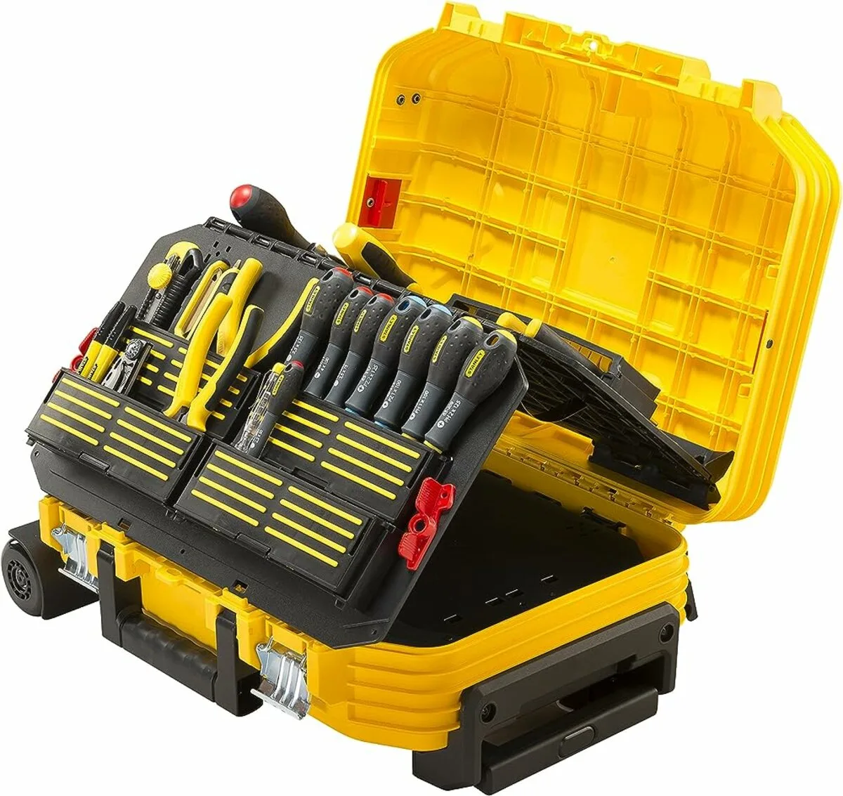 Ящик на 2 колесах FATMAX з набором точного інструменту, 100 шт, STANLEY