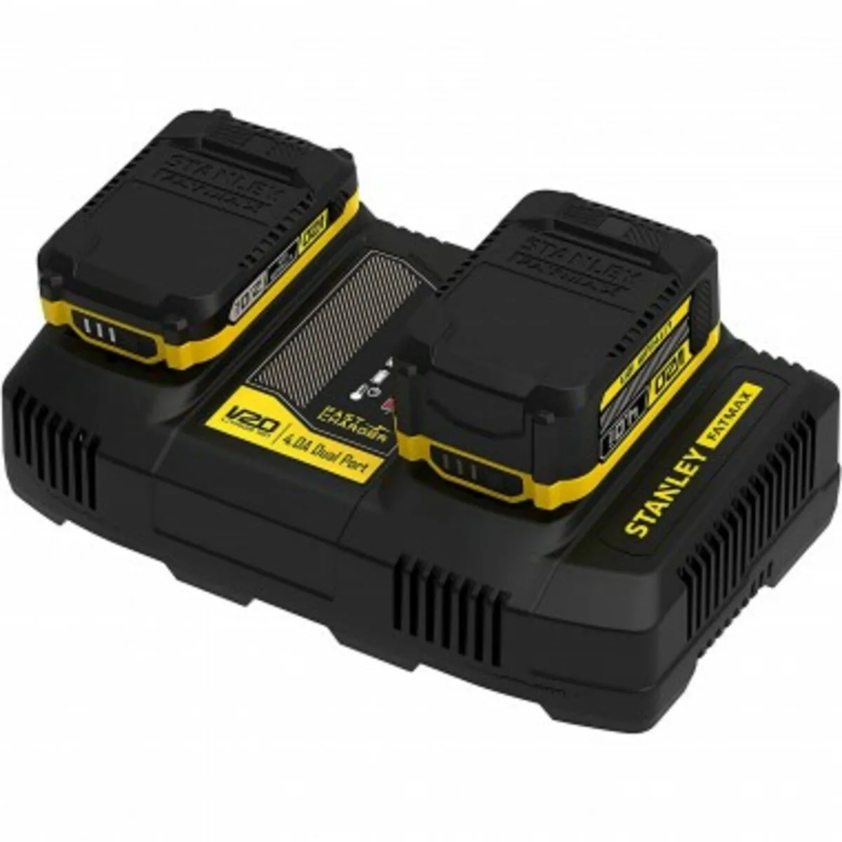 Зарядний пристрій швидкий, 2 порти,4 А, для акумуляторів FATMAX V20
