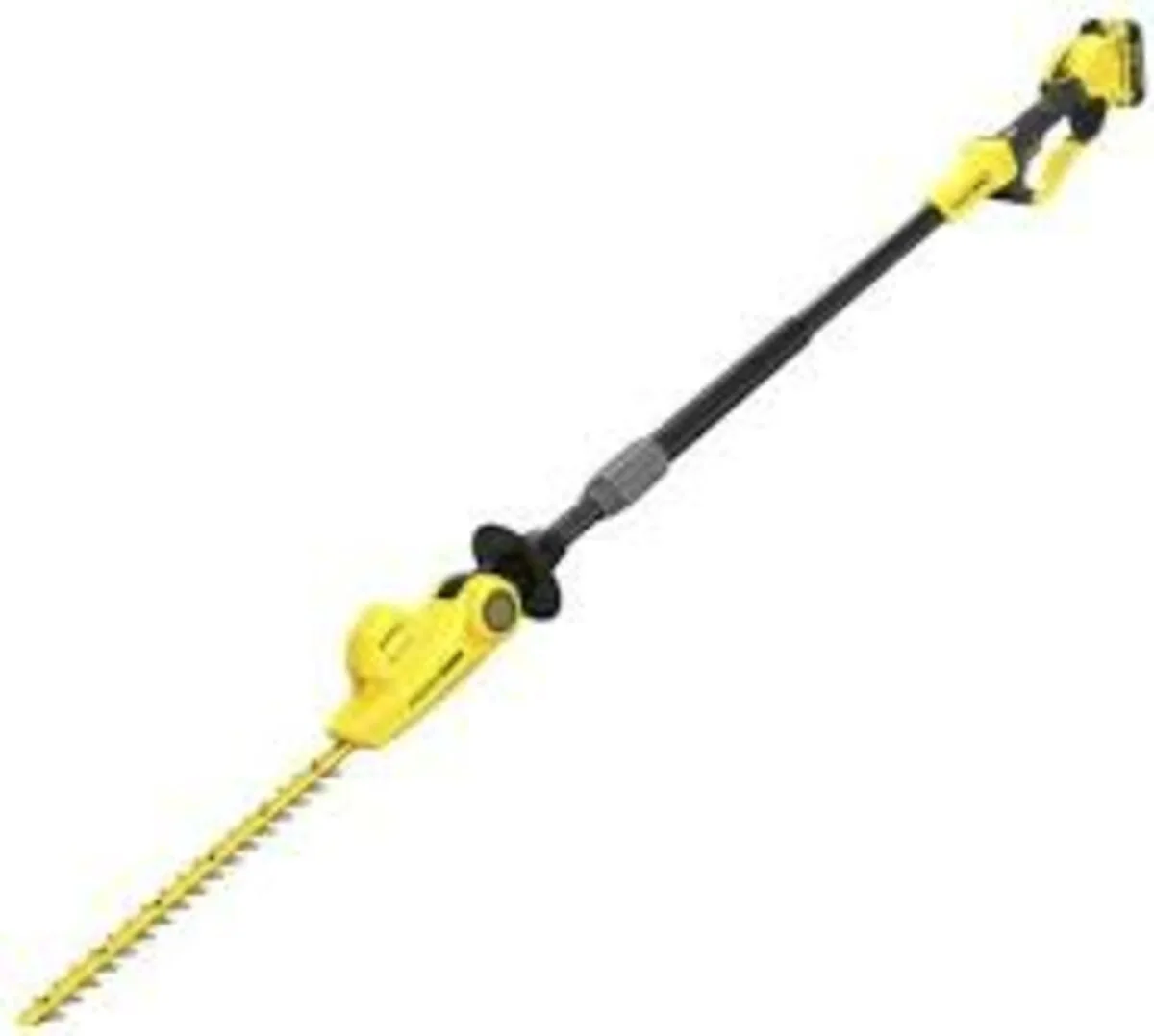 Кущоріз для живоплоту акум FATMAX V20, шина 45 см, штанга телескоп 2,1-3,3 м, 1 акум 4А