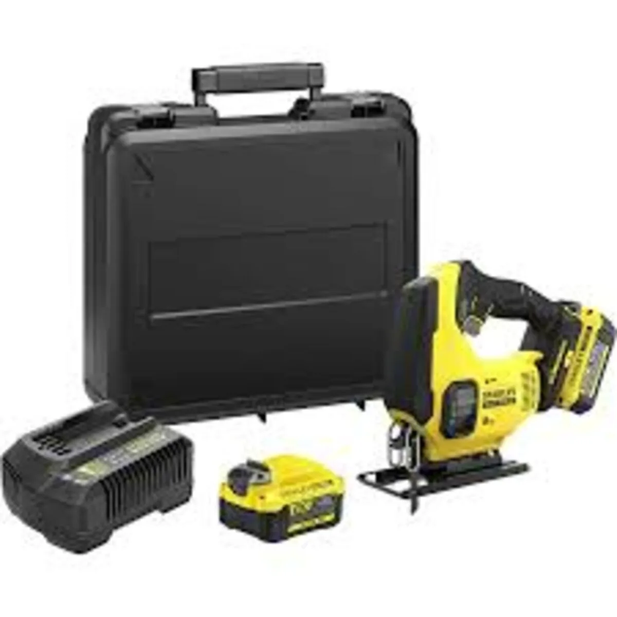 Лобзик акумуляторний FATMAX V20, маятник 19 мм, 0-2500 об/хв, 2 акум 4А+кейс