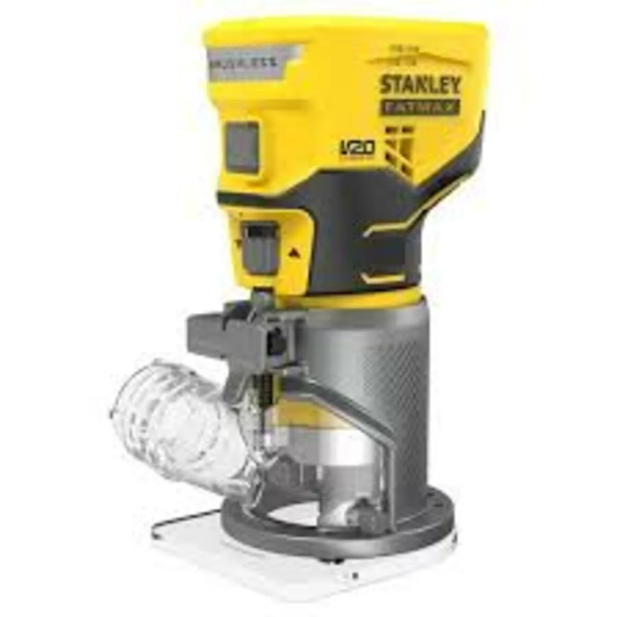 Фрезер ручний акумуляторний безщітковий FATMAX V20, цанга 6,35 та 8 мм,16000-30000об/хв(Без АКБ та ЗП)