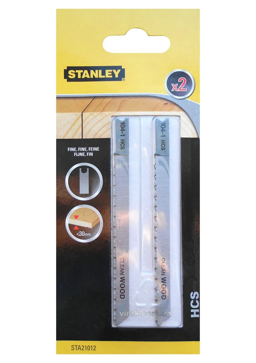 Набір полотен для електролобзика, 2 шт, хвост U, STANLEY