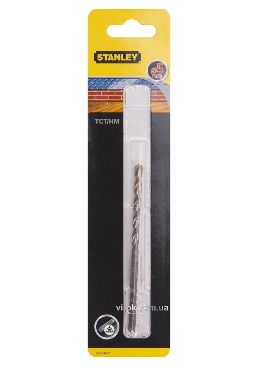 Свердло універсальне STANLEY, робоча TCT/HM метал, дерево, цегла