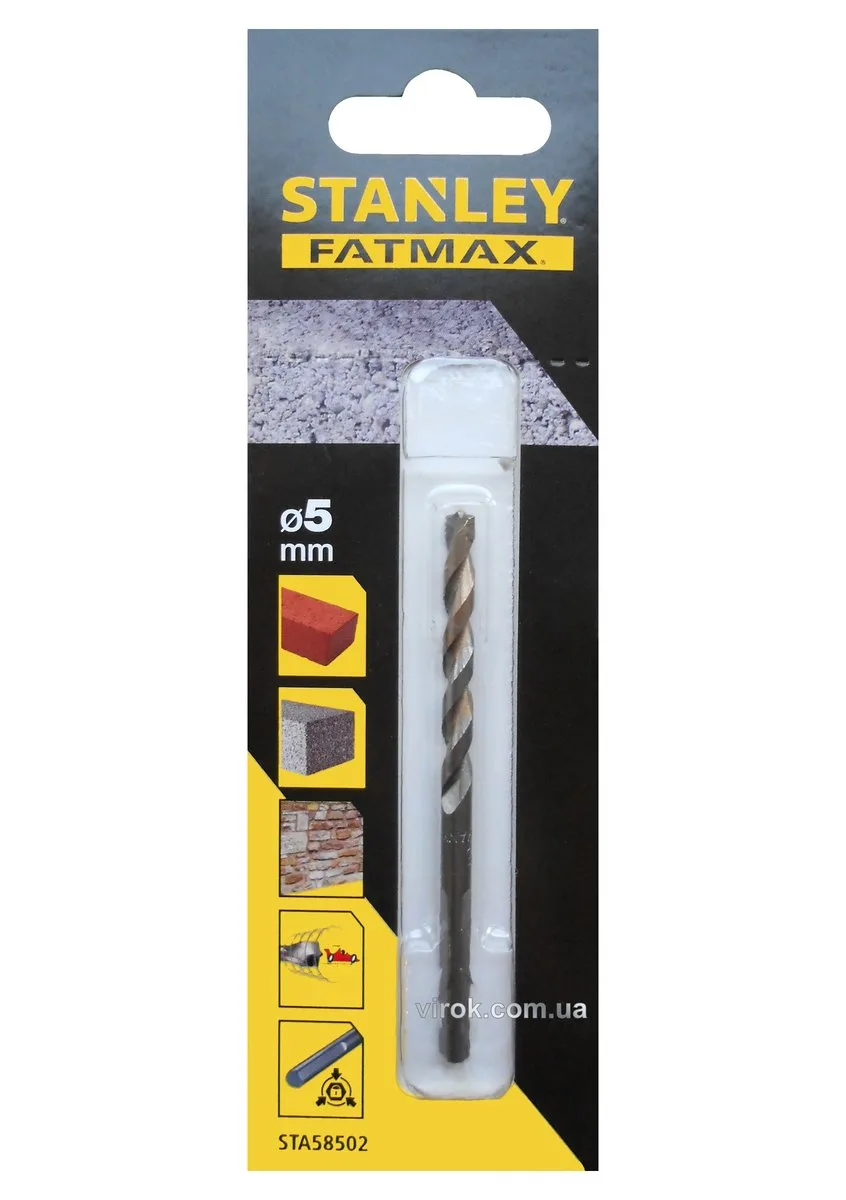 Свердло по цеглі STANLEY FATMAX, робоча