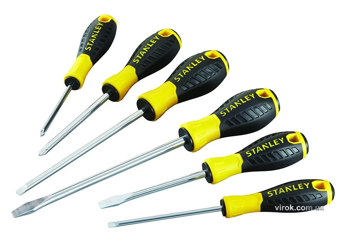 Набір викруток "Essential": (PH1,2/SL4, 5.5,6.5,8) [6 Шт.], STANLEY