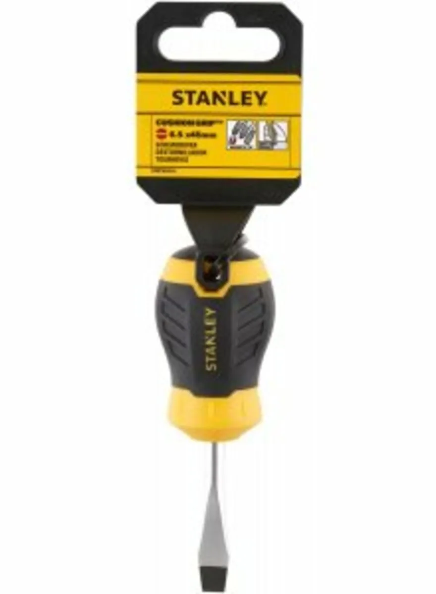Викрутка плоска STANLEY "Cushion Grip" S/D FLARED: 6.5×45MM
