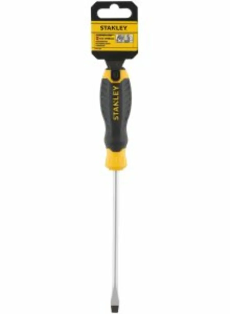 Викрутка плоска STANLEY "Cushion Grip" S/D FLARED: 6.5×150MM