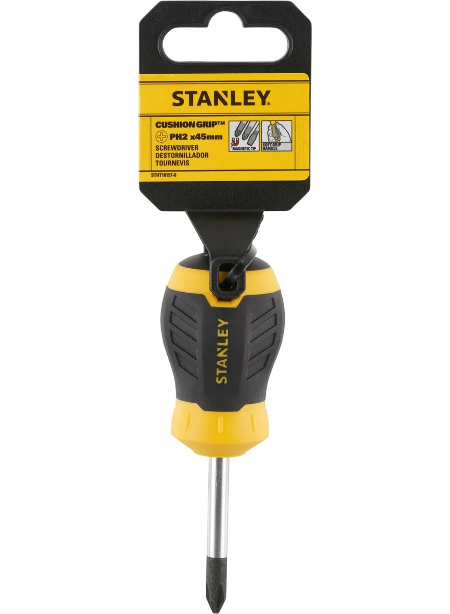 Викрутка хрестова STANLEY "Cushion Grip" S/D "Philips": PH2×45MM