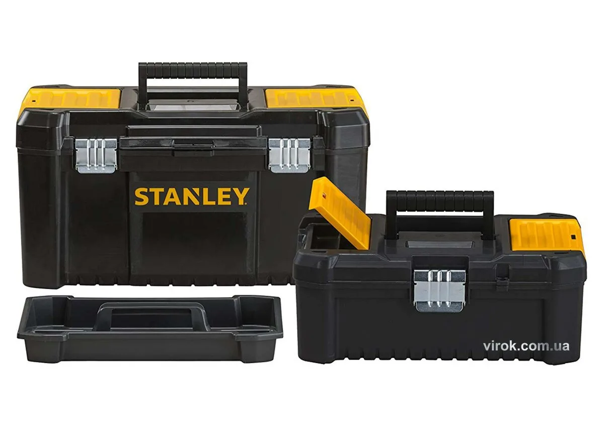 Ящик для інструменту STANLEY: з поліпропілену, 48×26×25 см + додатковий ящик всередині