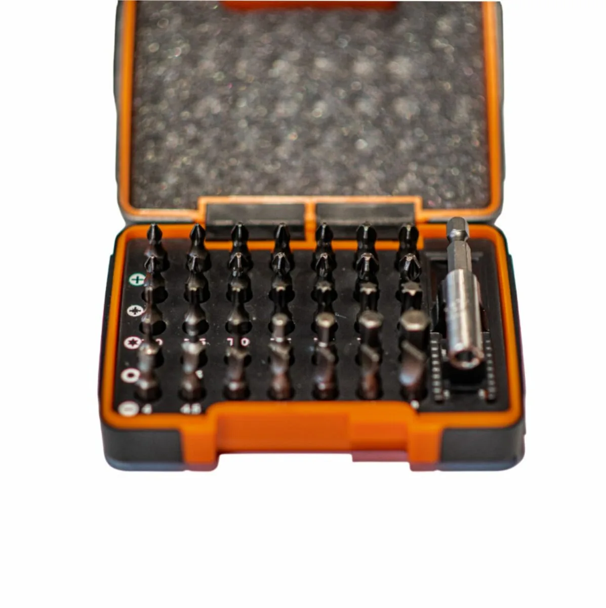 Набір насадок викруткових Industry: 1/4", PH-PZ-Torx-HEX-SL + магнітний тримач, 36 елем., USH