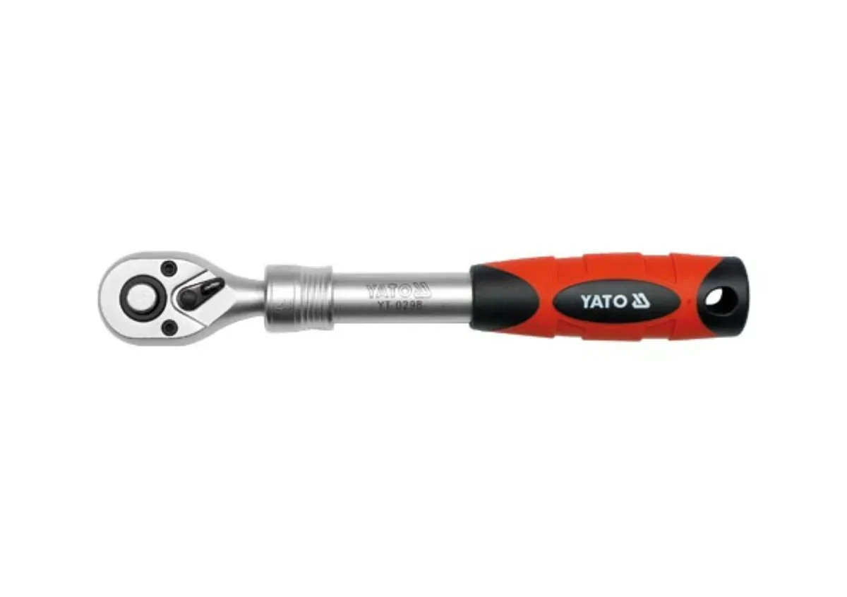 Тріщатка: квадрат 3/8", 72T, L= 215-315 мм, телескопічна ручка, YATO