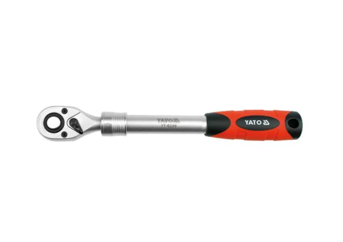 Тріщатка: квадрат 1/2", 72T, L= 305-445 мм, телескопічна ручка, YATO