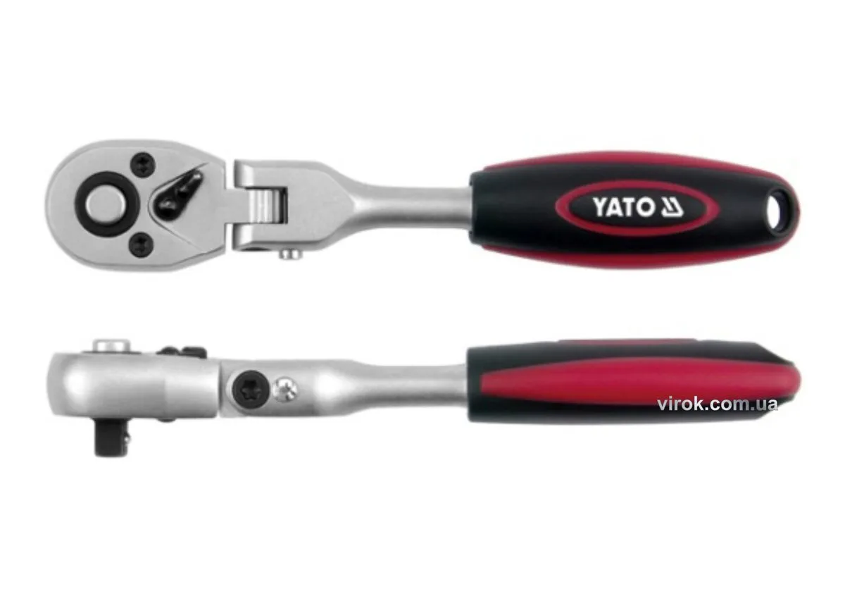 Тріщатка з шарніром: квадрат 1/2", L= 290 мм, 72T, YATO