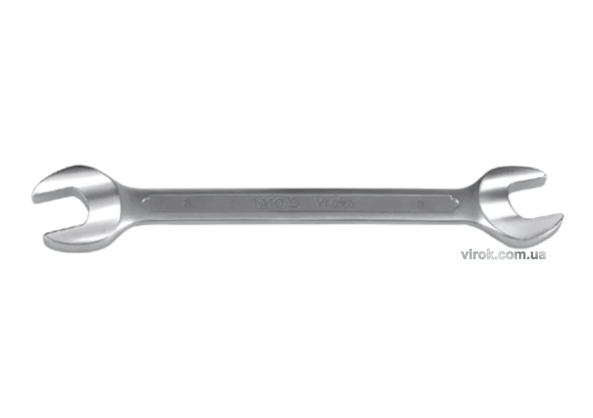 Ключ ріжковий: CrV, М= 8×9 мм, l=140 мм, YATO