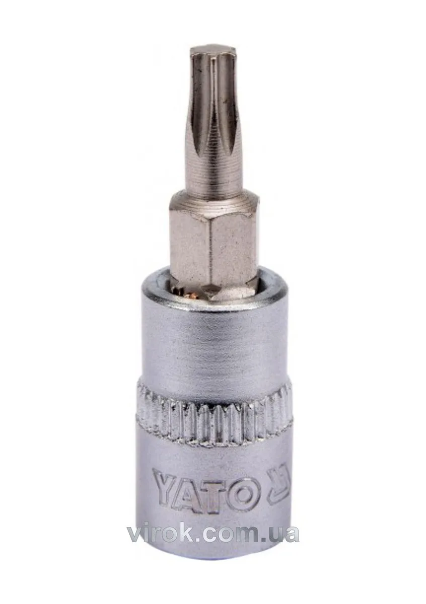 Головка торцева квадрат 1/4 "TORX" Т20, L= 37 мм, YATO