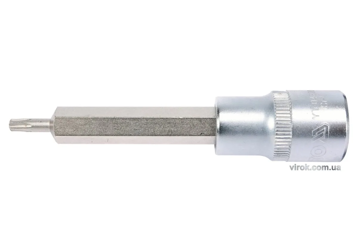 Головка торцева квадрат 1/2 "TORX" подовжена Т20, L= 100 мм, YATO